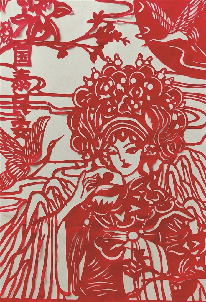 《国泰民安》 剪纸